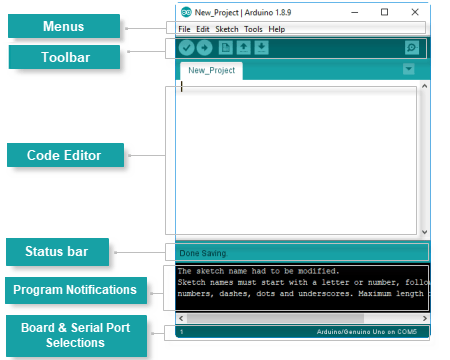 شرح برنامج Arduino IDE