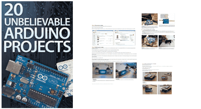 كتاب 20 مشروع لا يصدق بالأردوينو 20 unbelievable arduino projects